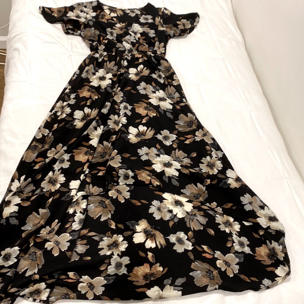 Floral Maxi High Low Dress